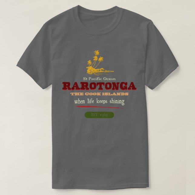 Rarotonga The Cook Islands TShirt (Design vorne)