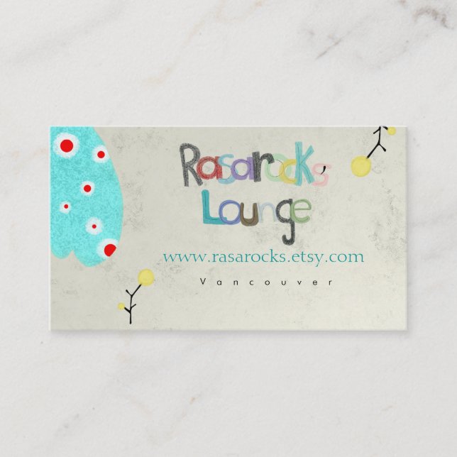 RasarocksLounge Business Card Visitenkarte (Vorderseite)
