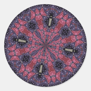 Rasberry Sternexplosion Runder Aufkleber