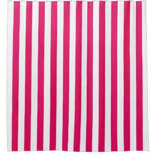Rasberry White Vertikal Strip NL #0 Duschvorhang
