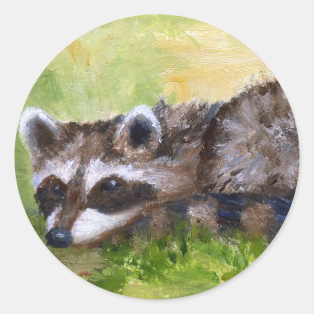 Rascal aceo Raccoon Sticker (Vorderseite)