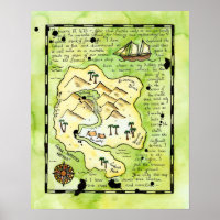 Rascals' Island Pirate Schatzkarte