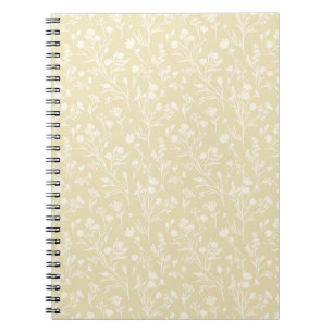 Raschelnde Blüten Neutral - Goldenes Weizen Notizblock