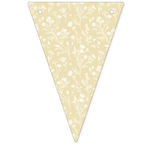 Raschelnden Blüten Neutral - Goldenes Weizen Wimpelkette
