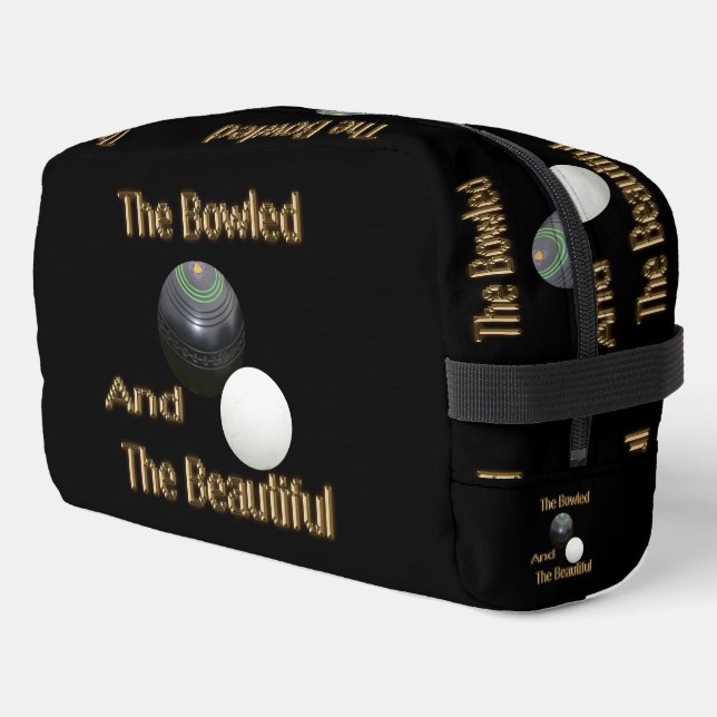 Rasen Bowling gekocht und schön, Waschbeutel (Linke Seite)