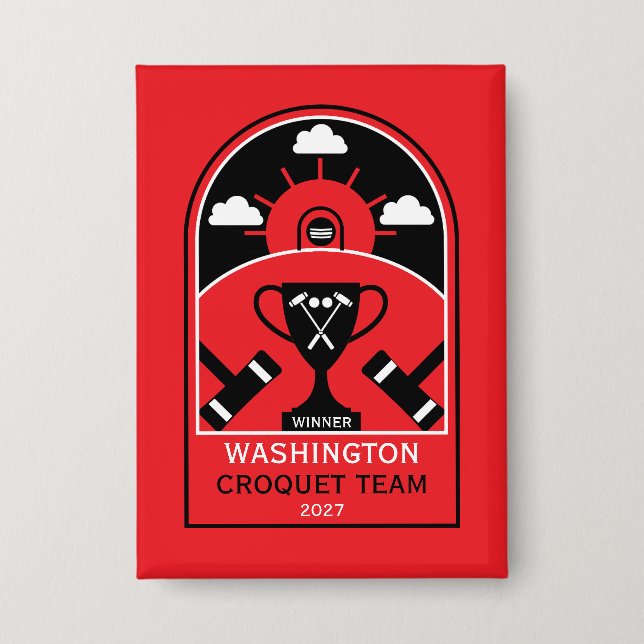 Rasen-Croquet Button (Vorderseite)