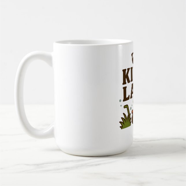 Rasen-König – Papa Edition Kaffeetasse (Links)