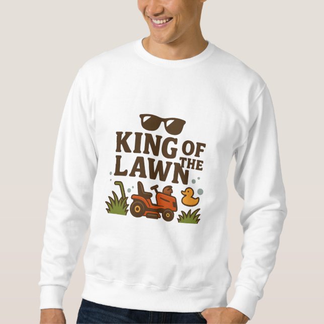 Rasen-König – Papa Edition Sweatshirt (Vorderseite)