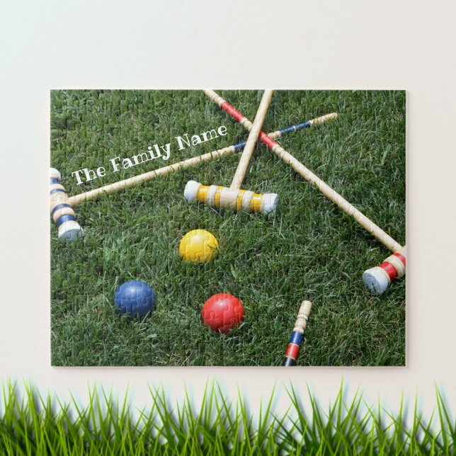 Rasen-Kroketten-Mallets und Balls Jigsaw-Puzzle Puzzle (Von Creator hochgeladen)