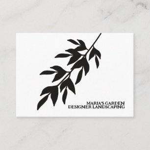 Rasen Landschaftsarchitekt Botanisches Blatt Visitenkarte