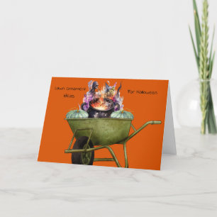 Rasen-Ornament-Ideen für Halloween-Karte Dankeskarte