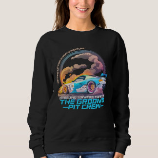Rasen Richtung Ewigkeit 22  Auto  Junggesellenabsc Sweatshirt