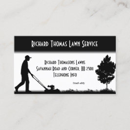 Rasen-Service-Landschaft White Business Card Visitenkarte