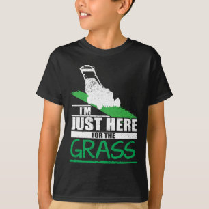 Rasen-Sorgfalt-lustiges Rasenmäher-Gras-Mähen T-Shirt