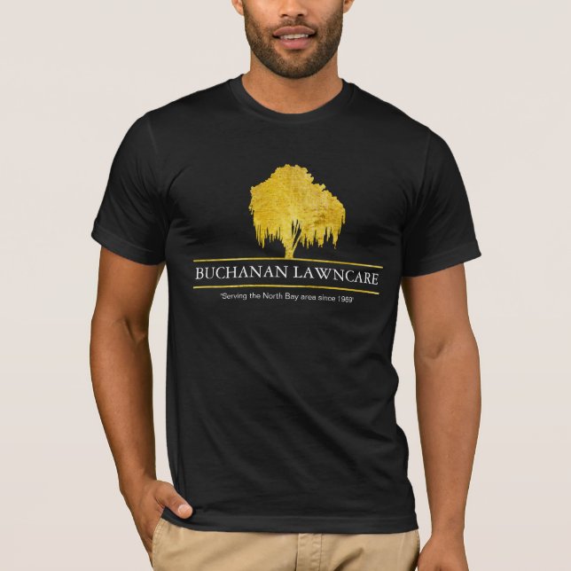 Rasen-Sorgfalt und Landschaftsgestaltungs-Shirt T-Shirt (Vorderseite)