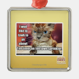 Rasen Sprinklur Timer Silbernes Ornament