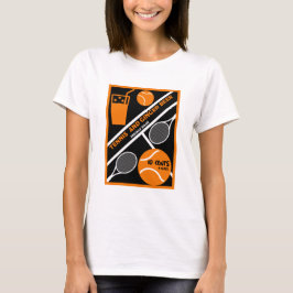 Rasen-Tennis-Player Grafik-T - Shirt