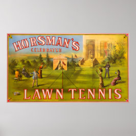 Rasen-Tennis Poster