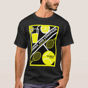 Rasen-Tennis-Spieler Grafik-Kunst T-Shirt