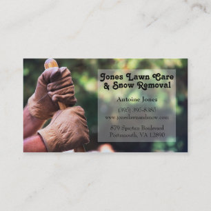 Rasen-u. Schnee-Visitenkarten Visitenkarte