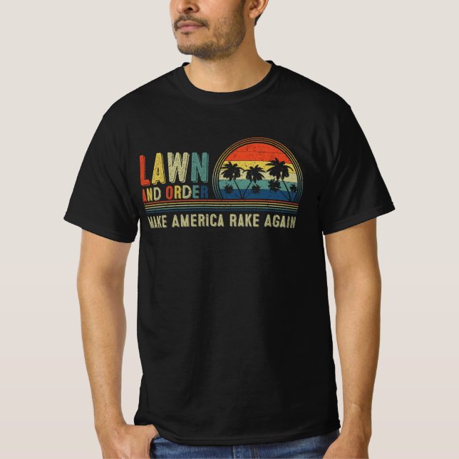 Rasen und bestellen. Amerika wieder zum Rennen bri T-Shirt (Vorderseite)