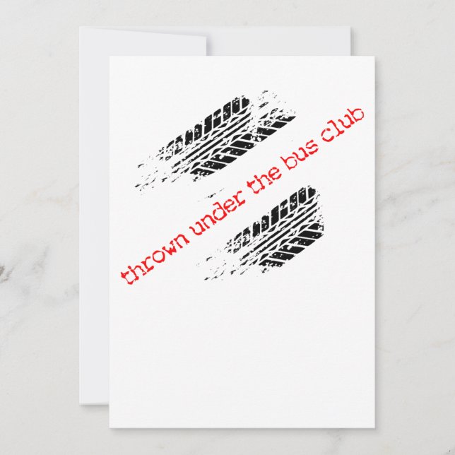 Rasen unter der Busklub-Einladung Einladung (Vorderseite)