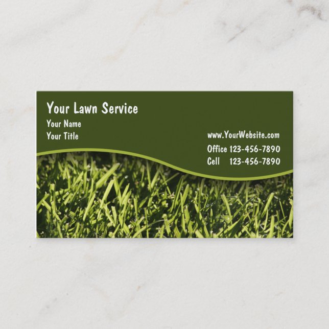 Rasen-Visitenkarten Visitenkarte (Vorderseite)
