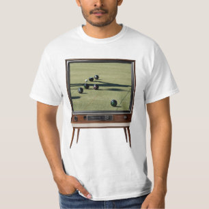 Rasenbowling auf analogem Fernsehen, T-Shirt