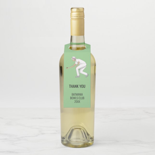 Rasenbowling Flaschenanhänger (Auf Flasche)