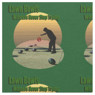 Rasenbowling-Sieger, Stoff
