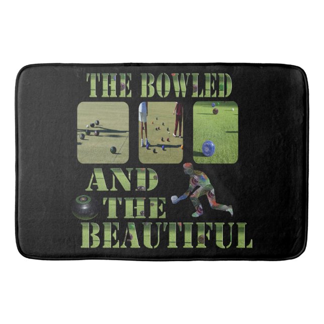 Rasenbowls bowled and beautiful, badematte (Vorderseite)