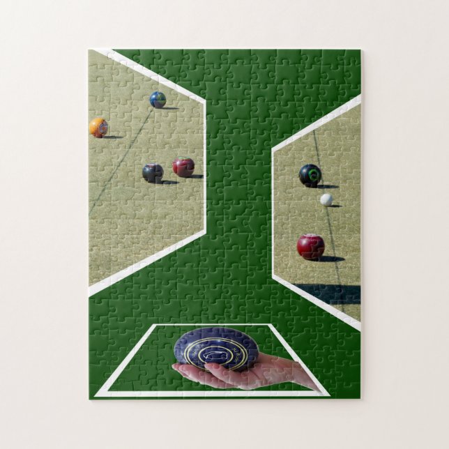 Rasenbowls Dimensional Art, Puzzle (Vertikal)