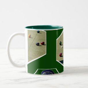Rasenbowls Dimensional Art, Zweifarbige Tasse