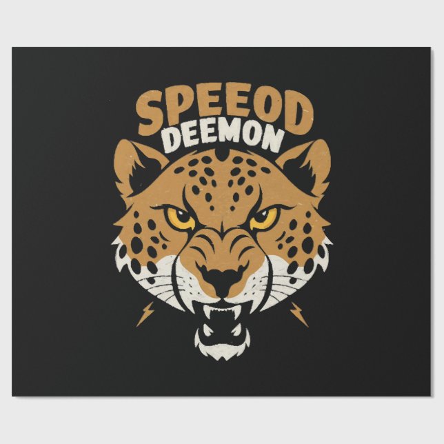 Rasender Teufel Geschenkpapier (Flach)
