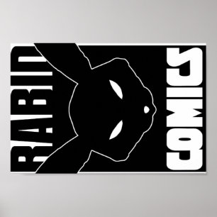 Rasendes Comic-Logoplakat Poster