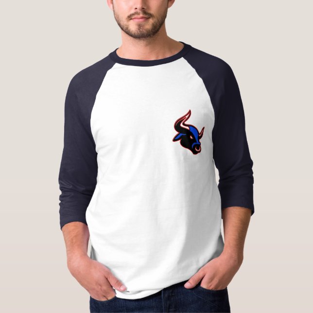 Rasendes Stier-Hauptlogo T-Shirt (Vorderseite)