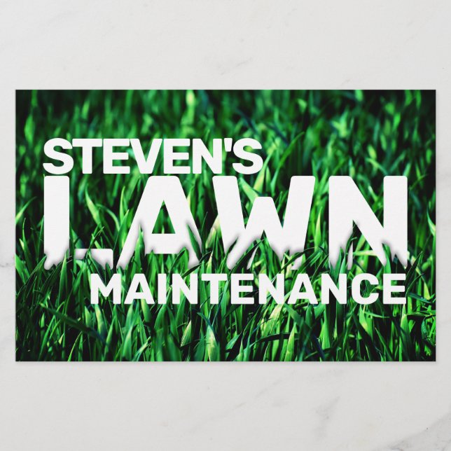 Rasenfläche inspiriert flyer (Vorne)