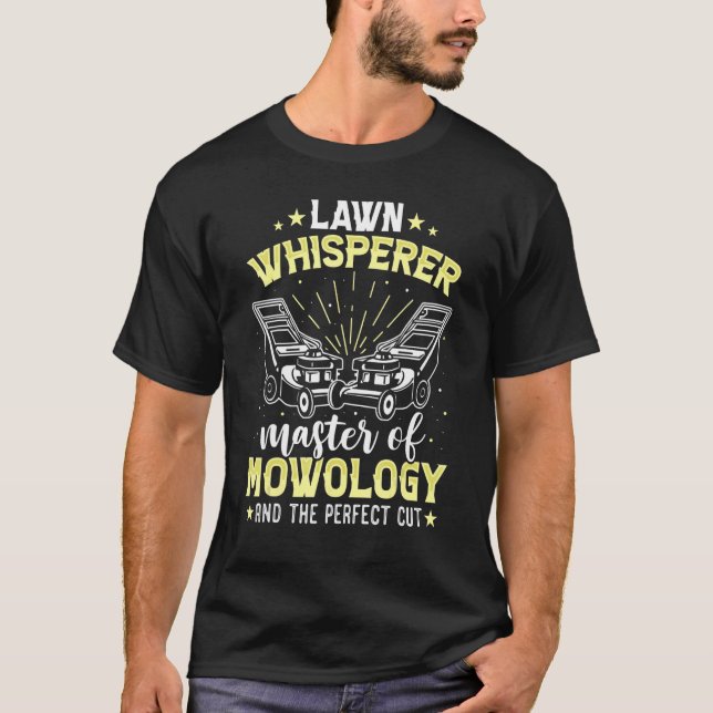 Rasenflüsterer Landschaftsschutz Landschaftsschutz T-Shirt (Vorderseite)