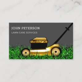 Rasengärtnerei Grasschneiden Grau Visitenkarte