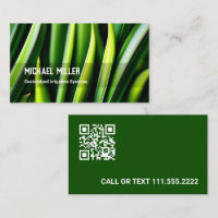 Rasenmähen Bewässerung Custom QR