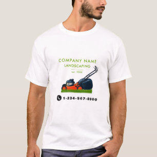 Rasenmähen Landschaftsbau Garten Rasenpflege T-Shirt