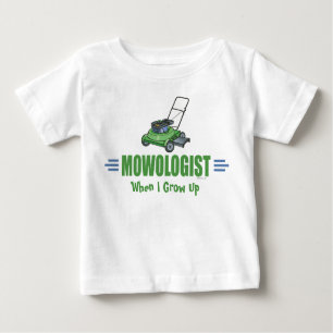 Rasenmäher auf Rasenflächen Landschaftsgärten Baby T-shirt