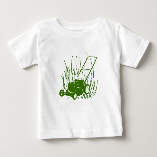 Rasenmäher Baby T-shirt (Vorderseite)