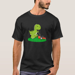 Rasenmäher Dinosaur Landschaftsgarten Dino L T-Shirt