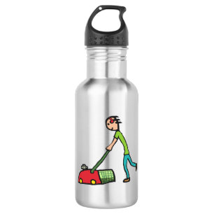 Rasenmäher Edelstahlflasche
