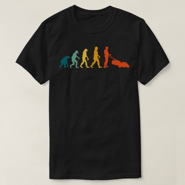 Rasenmäher Evolution Gardener Gartenbau 9 T-Shirt (Design vorne)