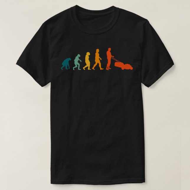 Rasenmäher Evolution Retro Gartenmäher 2 T-Shirt (Design vorne)
