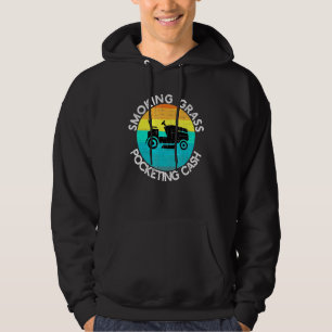 Rasenmäher für Männer rauchen Hoodie