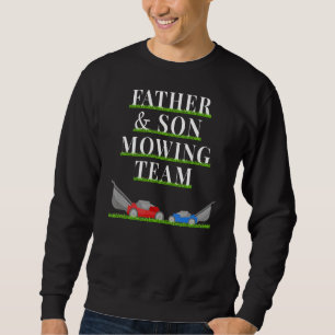 Rasenmäher für Vater und Sohn Sweatshirt