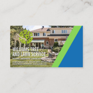 Rasenmäher   Grasschneiden   Landschaftsgoogloge Visitenkarte